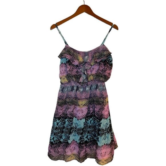 Y2K VTG Charlotte Russe Chiffon Dress Size Large - Picture 3 of 7